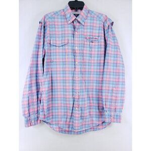 Vineyard Vines Vented Harbor Shirt Men's Size Medium Pink Plaid